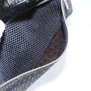Christian Dior Trotter Canvas Hand Bag Black Silver Auth hk4206A-23