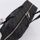 Christian Dior Trotter Canvas Hand Bag Black Silver Auth hk4206A-6