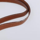CELINE Macadam Canvas Backpack PVC Leather Brown Gold Auth hk4209-12