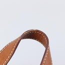 CELINE Macadam Canvas Backpack PVC Leather Brown Gold Auth hk4209-9