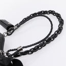 GUCCI GG Implementation Hand Bag PVC Leather Black Silver Auth hk4211A-16