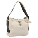 GUCCI Shoulder Bag Leather Beige Gold 92732 Auth hk4212-1