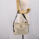 GUCCI Shoulder Bag Leather Beige Gold 92732 Auth hk4212-24