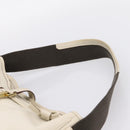 GUCCI Shoulder Bag Leather Beige Gold 92732 Auth hk4212-8