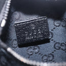 GUCCI GG Canvas Waist bag Black Silver 28566 Auth hk4213V-18