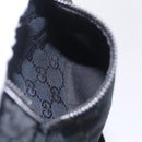 GUCCI GG Canvas Waist bag Black Silver 28566 Auth hk4213V-19