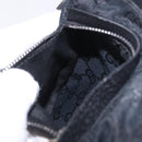 GUCCI GG Canvas Waist bag Black Silver 28566 Auth hk4213V-21