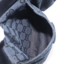 GUCCI GG Canvas Waist bag Black Silver 28566 Auth hk4213V-22