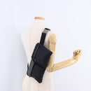 GUCCI GG Canvas Waist bag Black Silver 28566 Auth hk4213V-25