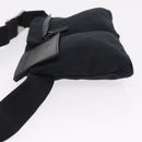 GUCCI GG Canvas Waist bag Black Silver 28566 Auth hk4213V-5
