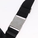 GUCCI GG Canvas Waist bag Black Silver 28566 Auth hk4213V-9
