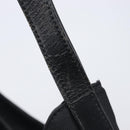 GUCCI Hand Bag Nylon Outlet Black Silver Auth hk4214-9
