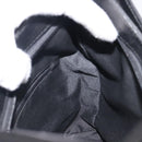 GUCCI Hand Bag Nylon Outlet Black Silver Auth hk4214-20