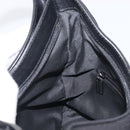 GUCCI Hand Bag Nylon Outlet Black Silver Auth hk4214-21