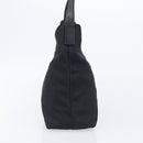 GUCCI Hand Bag Nylon Outlet Black Silver Auth hk4214-4