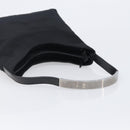 GUCCI Hand Bag Nylon Outlet Black Silver Auth hk4214-7