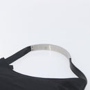 GUCCI Hand Bag Nylon Outlet Black Silver Auth hk4214-14