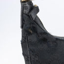 GUCCI GG Canvas Hand Bag Black Gold 145811 Auth hk4216-22