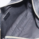 GUCCI GG Canvas Hand Bag Black Gold 145811 Auth hk4216-11