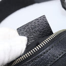 GUCCI GG Canvas Hand Bag Black Gold 145811 Auth hk4216-12