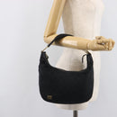 GUCCI GG Canvas Hand Bag Black Gold 145811 Auth hk4216-29
