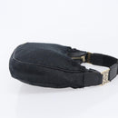 GUCCI GG Canvas Hand Bag Black Gold 145811 Auth hk4216-6