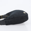 GUCCI GG Canvas Hand Bag Black Gold 145811 Auth hk4216-7