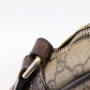 GUCCI GG Supreme Shoulder Bag PVC Beige Gold 233268 Auth hk4217-16