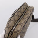 GUCCI GG Supreme Shoulder Bag PVC Beige Gold 233268 Auth hk4217-6