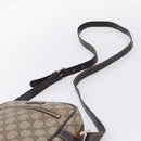 GUCCI GG Supreme Shoulder Bag PVC Beige Gold 233268 Auth hk4217-8