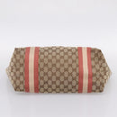 GUCCI GG Canvas Tote Bag Beige Gold 211976 Auth hk4219-10