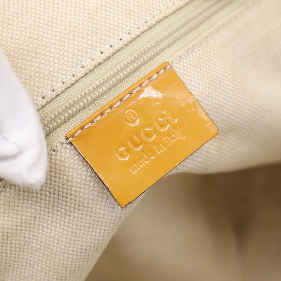 GUCCI GG Canvas Tote Bag Beige Gold 211976 Auth hk4219