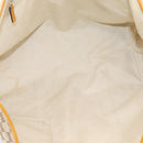 GUCCI GG Canvas Tote Bag Beige Gold 211976 Auth hk4219-19