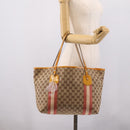 GUCCI GG Canvas Tote Bag Beige Gold 211976 Auth hk4219-25