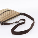 GUCCI GG Canvas Shoulder Bag Beige Silver 145857 Auth hk4220-7