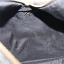 FENDI Pecan Canvas Boston Bag PVC Black Brown Auth hk4221-24