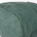 FENDI Hand Bag Suede Leather Green Gold Auth hk4223-10