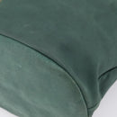 FENDI Hand Bag Suede Leather Green Gold Auth hk4223-12