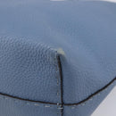 FENDI Celeria Tote Bag Leather Light Blue Silver Auth hk4224-18
