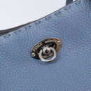 FENDI Celeria Tote Bag Leather Light Blue Silver Auth hk4224-22