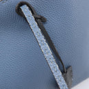 FENDI Celeria Tote Bag Leather Light Blue Silver Auth hk4224-23