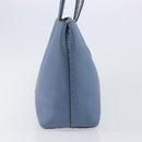 FENDI Celeria Tote Bag Leather Light Blue Silver Auth hk4224-4