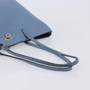 FENDI Celeria Tote Bag Leather Light Blue Silver Auth hk4224-7