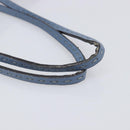 FENDI Celeria Tote Bag Leather Light Blue Silver Auth hk4224-8