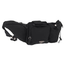 PRADA Waist bag Nylon Black Silver Auth hk4226-1
