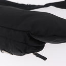 PRADA Waist bag Nylon Black Silver Auth hk4226-17