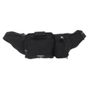 PRADA Waist bag Nylon Black Silver Auth hk4226-2