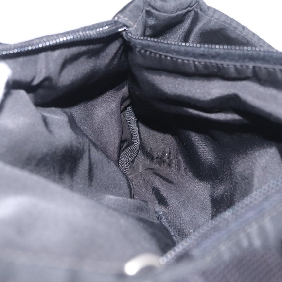PRADA Waist bag Nylon Black Silver Auth hk4226