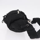 PRADA Waist bag Nylon Black Silver Auth hk4226-4