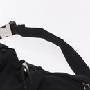 PRADA Waist bag Nylon Black Silver Auth hk4226-8
